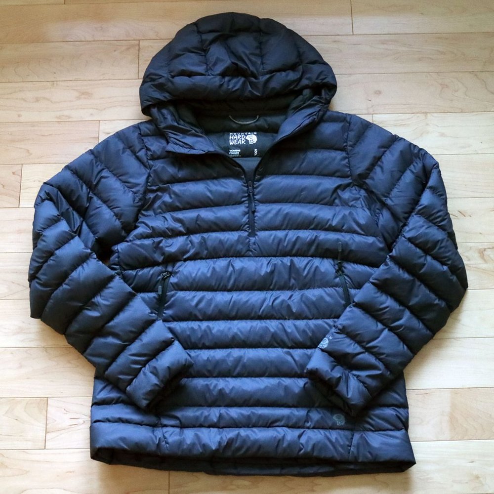 Mountain Harwear NWOT Rhea Ridge Pullover Dark Storm Small Down Hoody